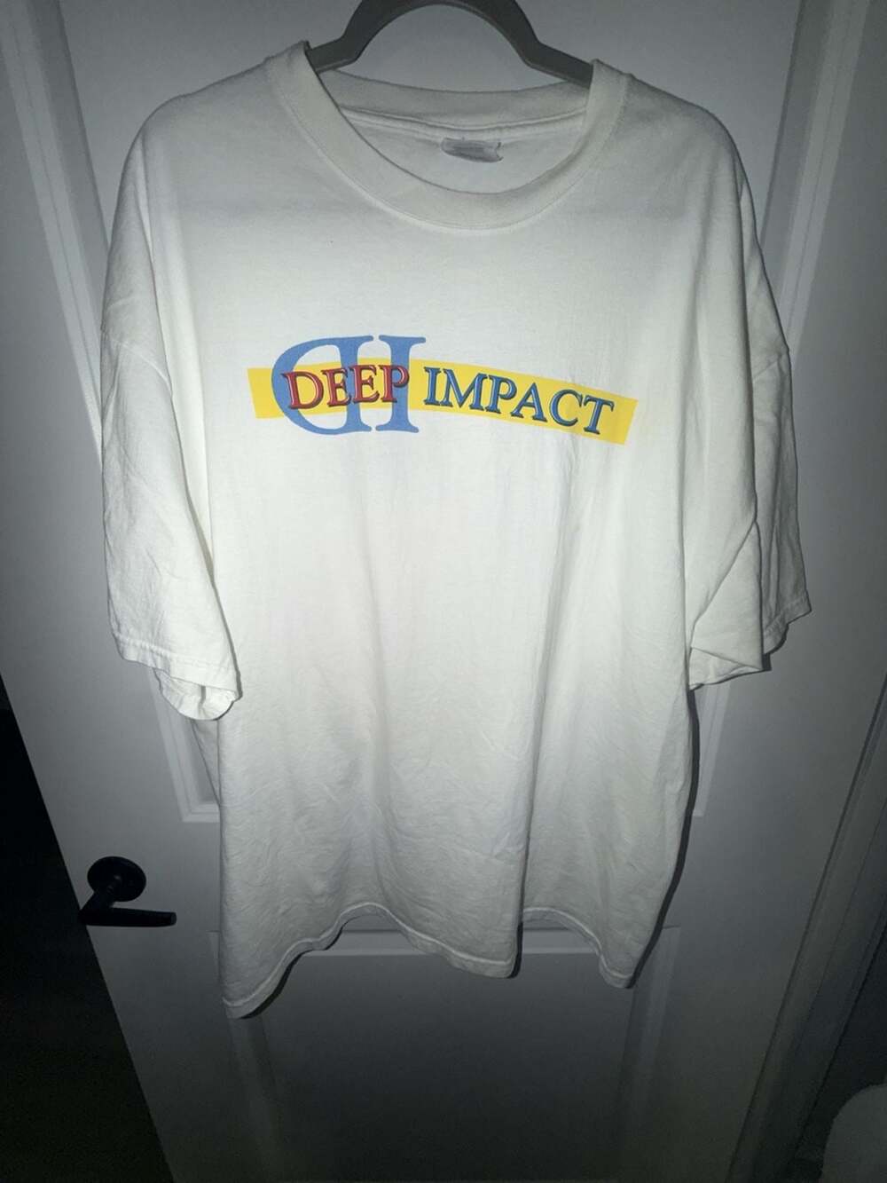 Hanes Deep Impact Movie Promo T-Shirt Size 2XL White